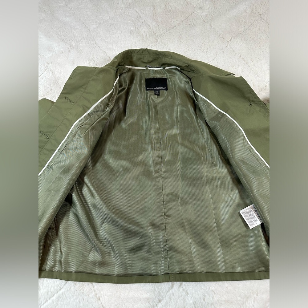 Banana Republic Women’s xs extra small polyester utility button jacket pockets - Picture 4 of 8